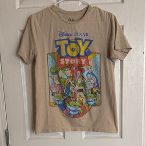 Disney Beige Toy Story Short Sleeve Tee